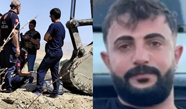 Kamyon ile kepçe arasında sıkışarak can verdi