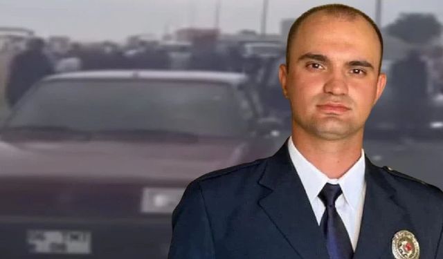 Canına kıyan polis memurunun cenazesinden dönen konvoya saldırı