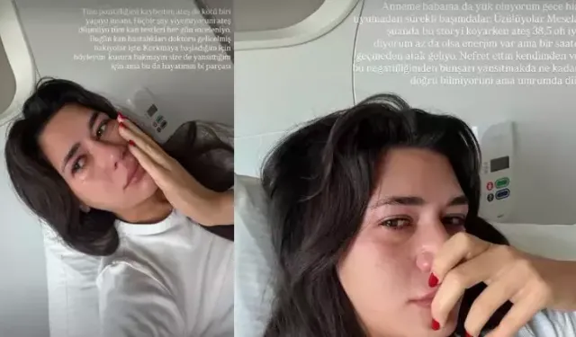 Sibil Çetinkaya hasta yatağından gözyaşları ile paylaştı! 'Virüsü bulamıyoruz'