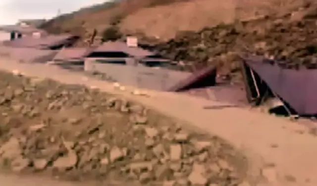 Depremzedeler için yapılmıştı, heyelanla yıkıldı! Endişe büyüyor