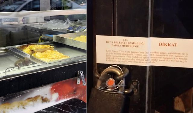İzmir'de farenin börek yediği işletme mühürlendi