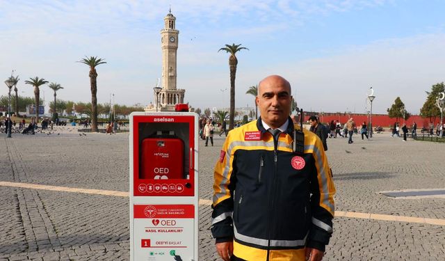 İzmir’in 20 noktasına hayat kurtaran şok cihazları yerleştirildi