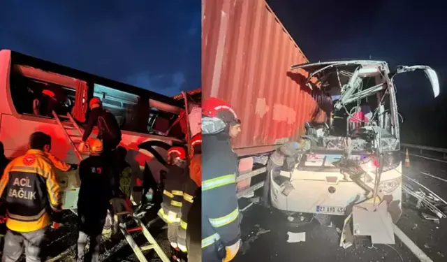 Yolcu otobüsü tıra arkadan çarptı: 7 ölü, 11 yaralı