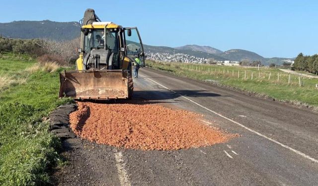 İzmir’de aşırı yağışların ardından kapanan yollar açıldı