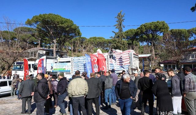 Aydın Büyükşehir’den üreticiye yem desteği