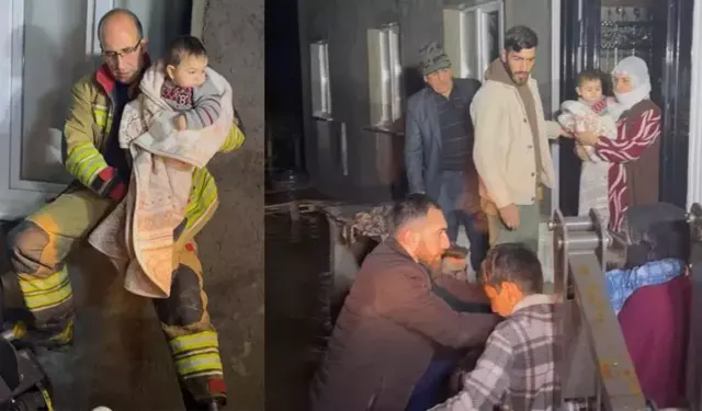 Sel felaketinde nefes kesen kurtarma: 11 kişilik aile son anda kurtarıldı