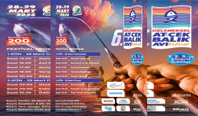 Balık tutkunları 28 Mart'ta Aliağa'da buluşuyor