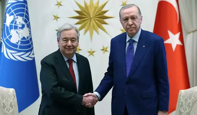 Cumhurbaşkanı Erdoğan, BM Genel Sekreteri Guterres’i kabul etti