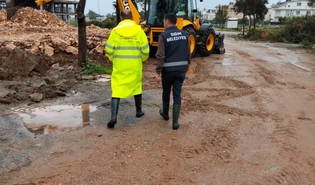 Didim Belediyesi yağışlara karşı teyakkuzda