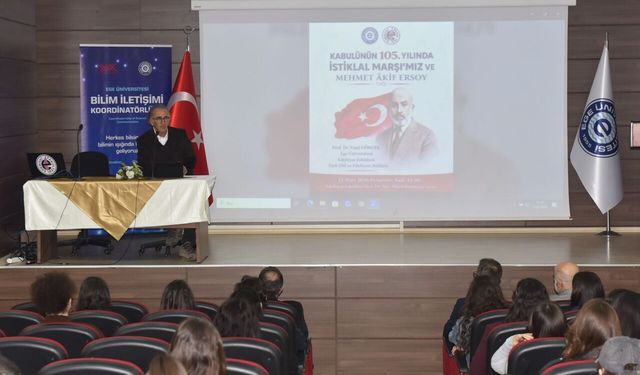 Ege Üniversitesi'nde Mili Şair Mehmet Akif Ersoy anıldı