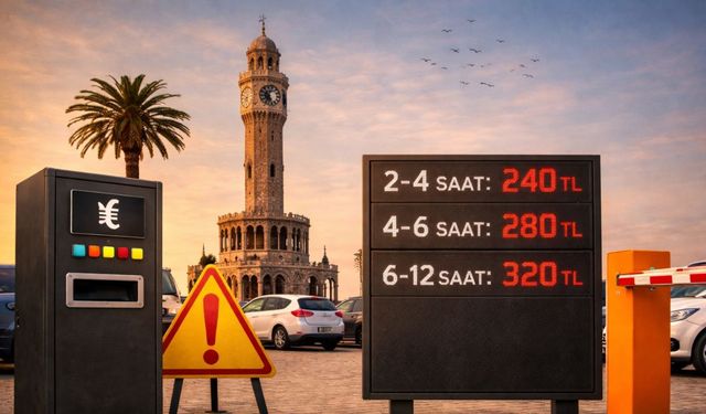 İzmir’de otopark krizi: Saatlik ücretler 200 TL’yi aştı!