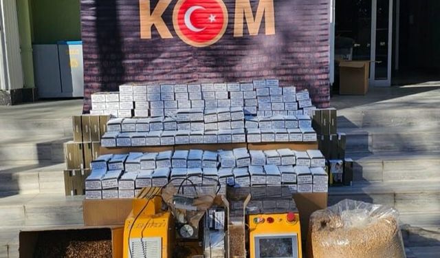 Kaçak tütün piyasasına ağır darbe: Çok sayıda ürün ele geçirildi