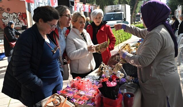 Kadın emeği, sanat ve dayanışma Bornova’da buluştu