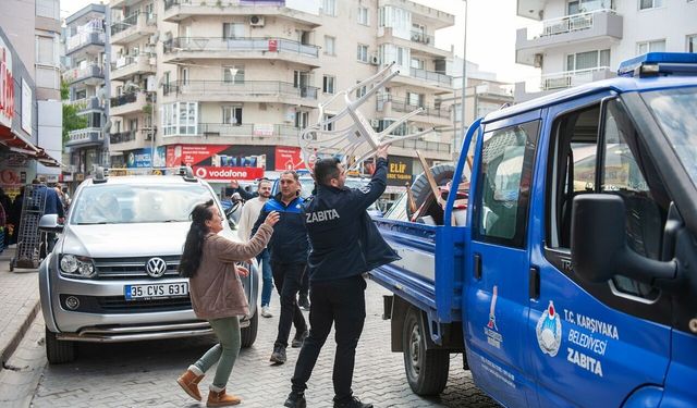 Karşıyaka Belediyesi, kamusal alan işgaline geçit vermiyor