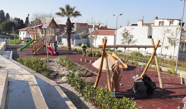 Konak’ta "Yağmur Bahçesi" dönemi: Narin Parkı’nda ilk uygulama başladı