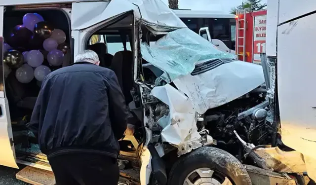 Minibüs, otomobil ve otobüs birbirine girdi: Yaralılar var!