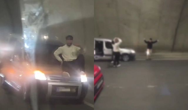 Trafik telihkeye düşürdü: Tünelde araçla dans eden sürücüye ceza