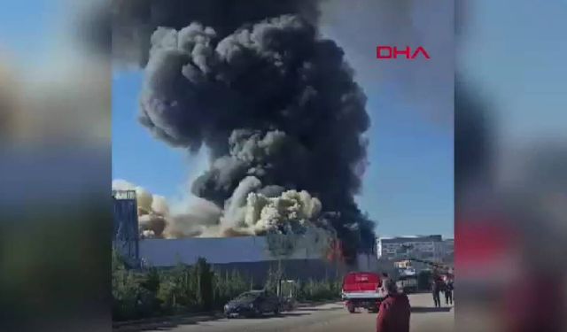 Boya fabrikası yangınında yaralılar var, 1 işçi kayıp