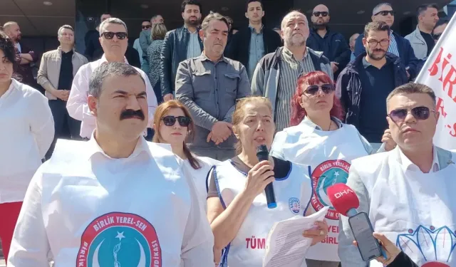 Buca Belediyesi'ndeki memurların eylemi 6'ncı gününde