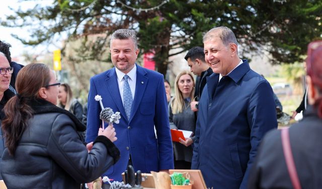 Buca’da kadın emeği pazarı yoğun ilgi gördü