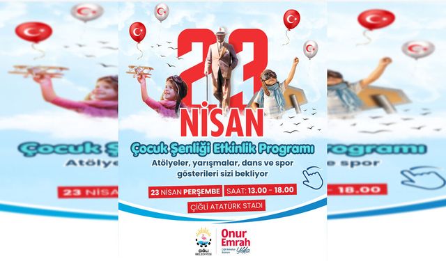 Çiğli Belediyesi'nden 23 Nisan hediyesi: Çocuk Şenliği