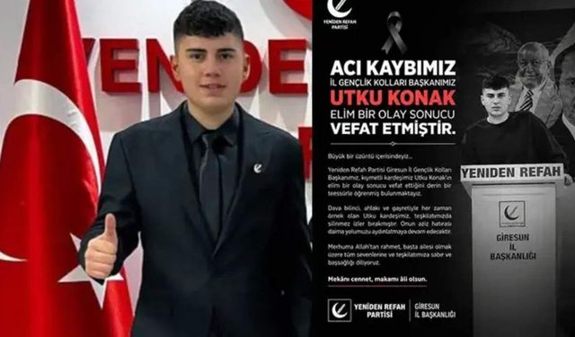İl Gençlik Kolları Başkanı Utku Konak kavgda hayatını kaybetti
