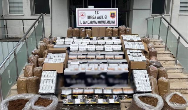 Kaçak tütün operasyonu: Yüz binlerce makaron ve kilolarca tütün ele geçirildi