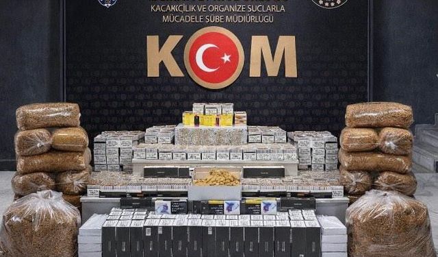 Kaçakçılığa darbe: Çok sayıda kaçak ürün ele geçirildi