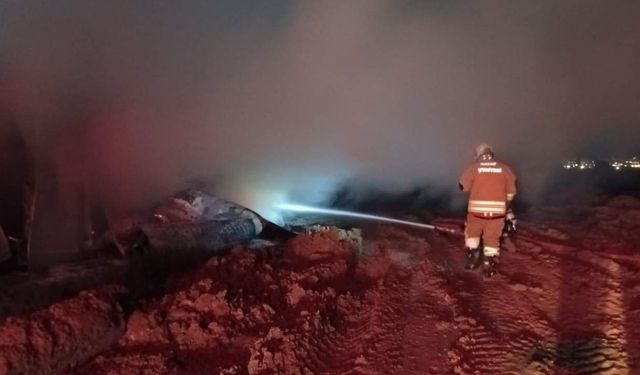 Konteyner yangınında işçi hayatını kaybetti