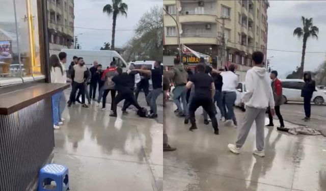 Mahalle karıştı! İki grup birbirine girdi, yaralı var...