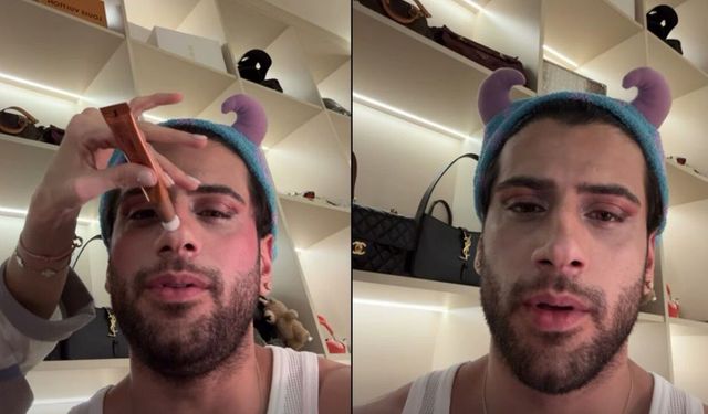 Reynmen şarkısı ile değil eşinin yaptığı makyaj ile gündeme geldi