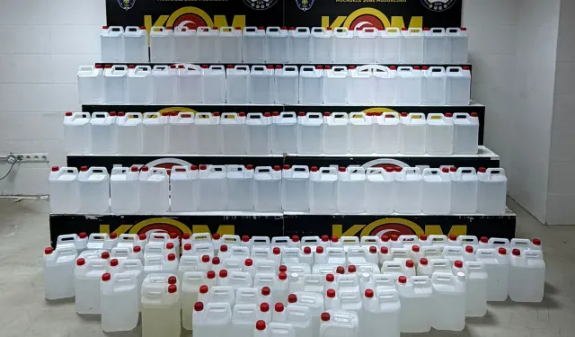 Sahte alkol operasyonu: 1,8 ton kaçak etil alkol ele geçirildi