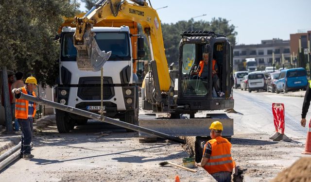 Sarnıç'ta içme suyu çalışmalarının yarısı tamamlandı