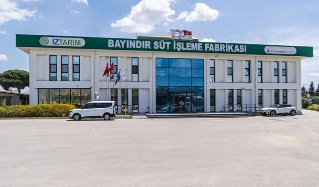 Bayındır Süt İşleme Fabrikası'nda Atatürk’ün vizyonuyla üretim sürüyor