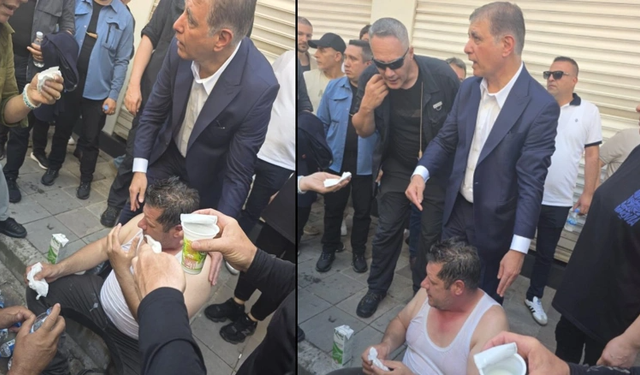 İzmir'de biber gazından etkilenen partiliye ilk müdahale Cemil Tugay'dan!