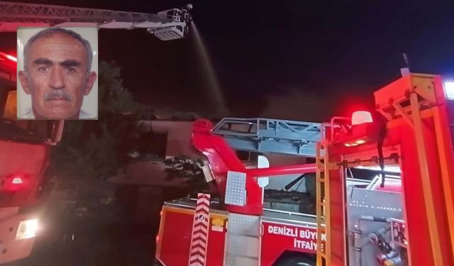 Evde çıkan yangında yaşlı çift yanarak can verdi