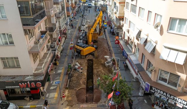 Balçova'da 110 milyon TL'lik altyapı yatırımı çalışmaları sürüyor