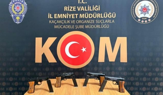 Kaçak silah ticaretine darbe: Çok sayıda tabanca ele geçirildi