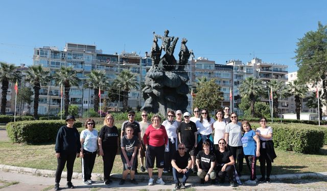 Konaklılar açık havada sporla güne başlıyor