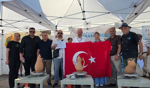 Menemenli çömlek ustalarından Fransa’da tarihi başarı
