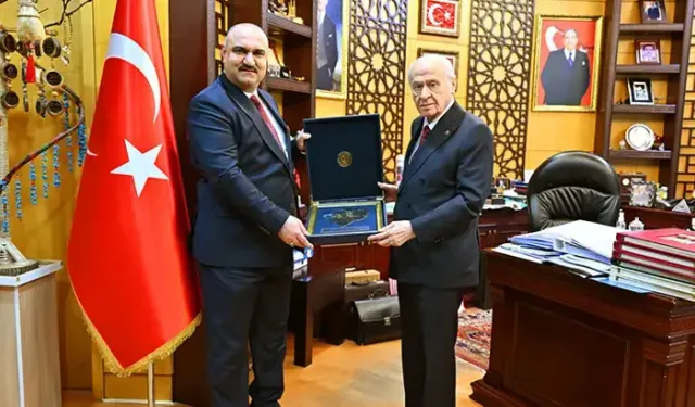 MHP lideri Bahçeli, Kerkük Valisi Muhammed Seman Ağa'yı kabul etti