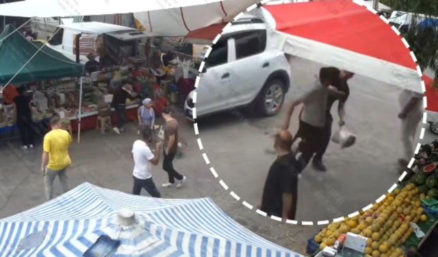 İzmir'de izinsiz tezgah açmak isteyen kişi zabıtaya saldırdı