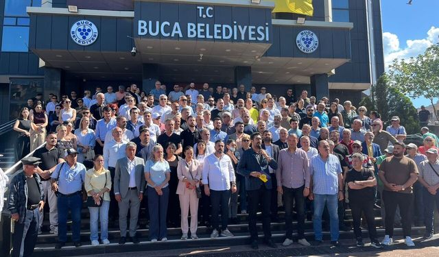 Buca Belediyesi önünde açıklama: Halkın iradesi gözaltına alınamaz!