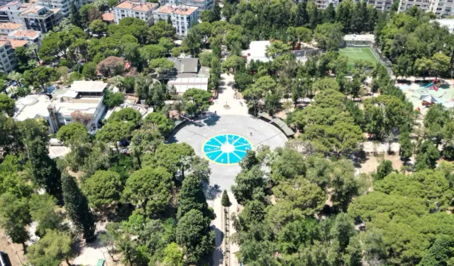 Büyükpark’taki kuru havuz modern görünümüne kavuştu