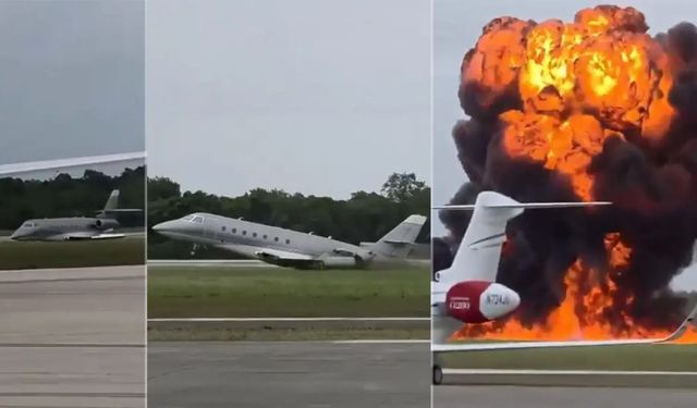 Dominik Cumhuriyeti'nde motoru arızalanan jet düştü: 2 ölü