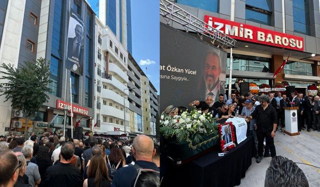 Eski İzmir Barosu Başkanı Özkan Yücel son yolculuğuna uğurlanıyor