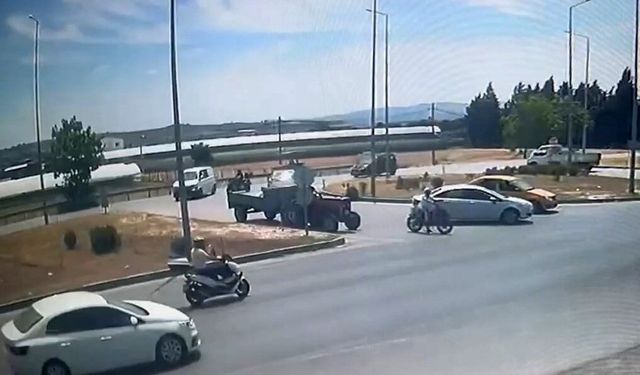 İzmir'de hatalı dönüş motosiklet sürücüsünü canından ediyordu