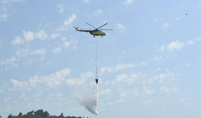 İzmir Urla’da orman yangını korkuttu: Alevler yerleşim yerlerine ulaşmadan kontrol altına alındı