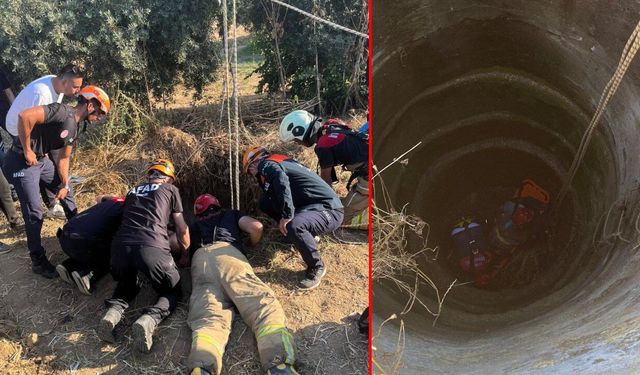 İzmir'de 12 metrelik kuyuya düşen 50 yaşındaki şahıs hayatını kaybetti