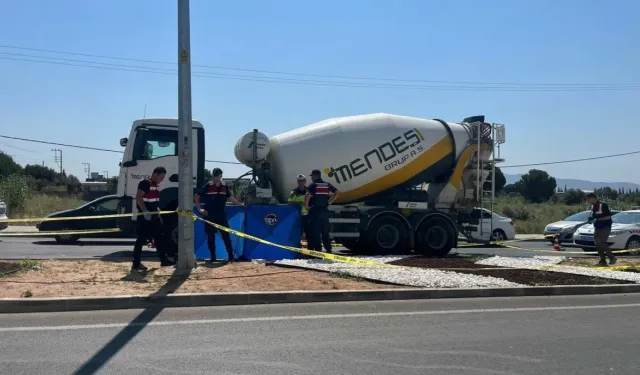 Beton mikserinin çarptığı kadın yaşamını yitirdi